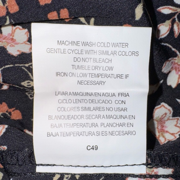 Lily Rose Floral Black Dress. Square-Rugged neckline. Size XXL. NWT - Picture 15 of 15